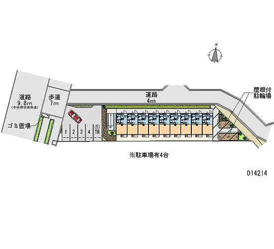 ★手数料０円★大阪市鶴見区安田２丁目　月極駐車場（LP）